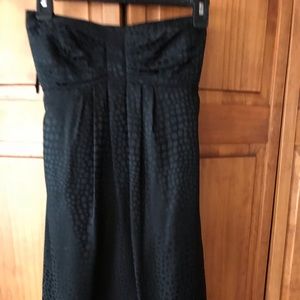 White House Black Market Strapless black dress